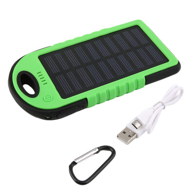 

Ultra-thin Dual-USB Waterproof Solar Power Bank Battery Charger for Cellphone