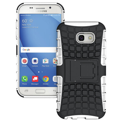 

Fivice Samsung A5 2017 Case TPU anti-fall tire pattern back clip bracket phone case