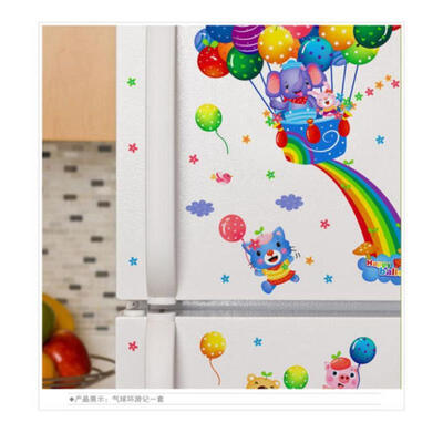 

Colorful Balloon Flying Cartoon Art Wall Stickers Home Room Decal Nursery Decor