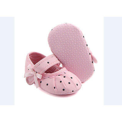 

Newborn Baby Girls Canvas Crib Shoes Soft Sole Pram Prewalker Anti-slip Sneakers