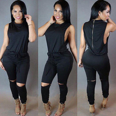 

New Women Sleeveless Long Party Clubwear Jumpsuit Pants Playsuit Romper Trousers