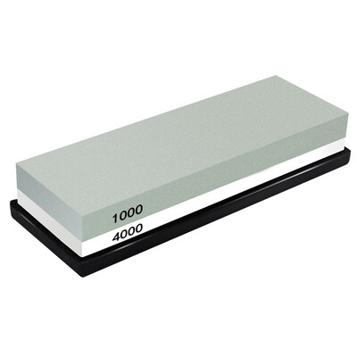 

UpperX Whetstone Sharpening Stone 10004000 Grit - Knife Sharpener Stone - Waterstone Rubber Stone Holder Included