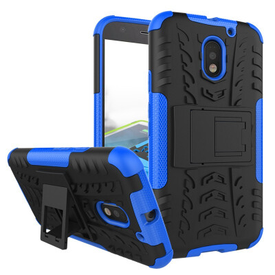 

Fivice Motorola Moto E3E3 power Case TPU anti-fall tire pattern back clip bracket phone case