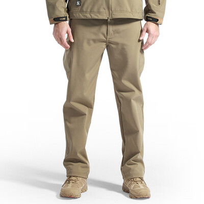 

FREE SOLDIER outdoor men climbing hiking pants,softshell fleece,water-resistant and windproof trousers,support for US shipments