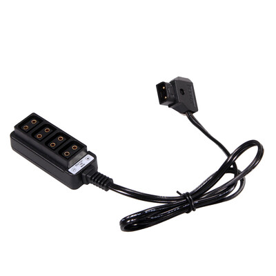 

Male D-Tap B Type Power Tap to 4 Female D-Tap P-Tap Hub Adapter for Photography Power