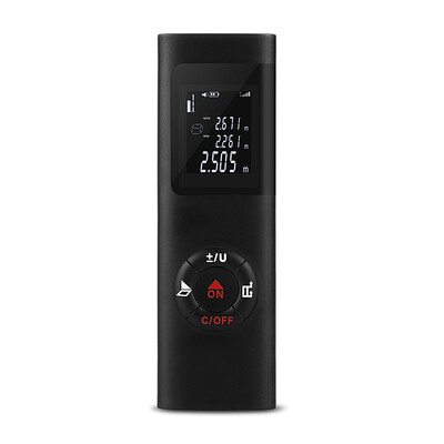 

40M Smart Handheld Rangefinder Digital Mini Distance Measuring Meter Portable USB Charging Electronic Space Measurement Device for