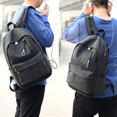 

Anti-thief Waterproof Laptop Backpack School Bookbag Travel Daypack W USB Port