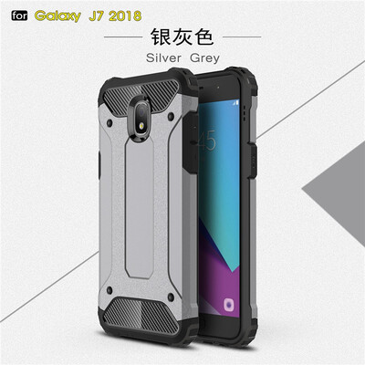 

Fivice Samsung Galaxy J7 2018 case Luxury Silicone Diamond Armor PC Hard Shell Phone Case