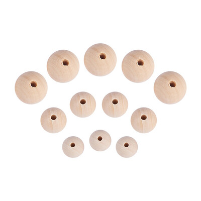 

PH PANDAHALL 60 pcs Moccasin Vacuum Packing Round Wood Beads