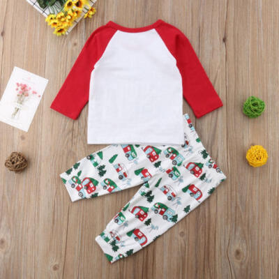 

Christmas Newborn Baby Boys Girls Infant Outfits Clothes Tops Pants Leggings Set