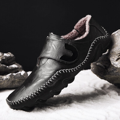 

Mens Shoes Casual Work Shoes Fashion Formal Shoes Genuine Leather Shoes For Men Can Add Cotton Black Brown Yellow Size 38-46