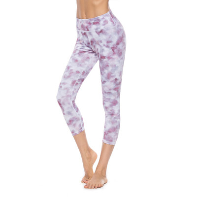 

Womens Printed Full-Length Leggings Athletic Workout Pants with Mesh Panels Medium Dark Gray