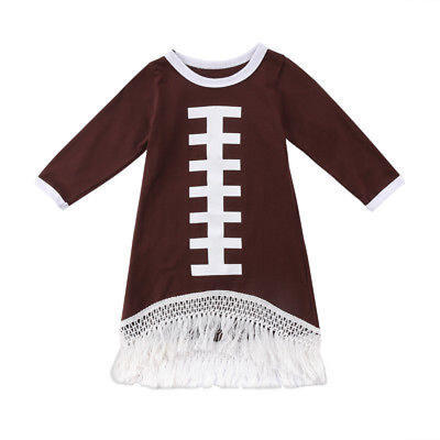 

6M-5T Toddler Baby Girls Skirt Tops Rugby Tassel Skirt Party Princess Tutu Dress