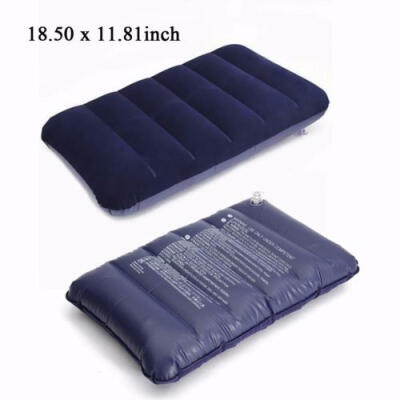 

UK Stock Car Travel Air Cushion Rest Pillow Blue Inflatable Bed Outdoor