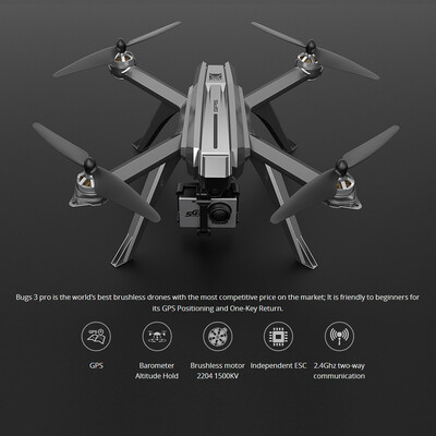 

MJX Bugs 3PRO B3PRO Drone with Camera 1080P Nylon Backpack 5G Wifi Transmission GPS Positioning Brushless Motor Altitude Hold RC Q