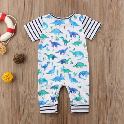 

0-2T Newborn Infant Baby Boy Girl Cotton Romper Jumpsuit Bodysuit Clothes Outfit