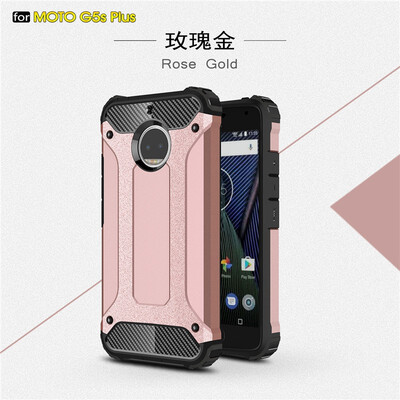 

Fivice Motorola Moto G5S Plus case Luxury Silicone Diamond Armor PC Hard Shell Phone Case