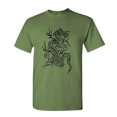 

WUSHU DRAGON - Mens Cotton T-Shirt
