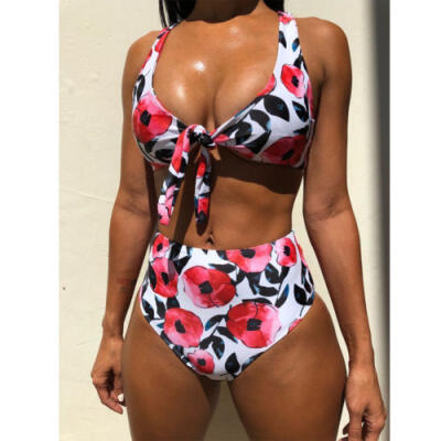 

Summer Women Sexy Swimsuits Beach Bikini Set Ladies Fashion High Waisted Bikini