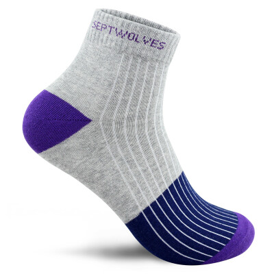 

Jingdong supermarket] seven wolves socks male cotton business casual sports cotton socks 90464 are six pairs of double