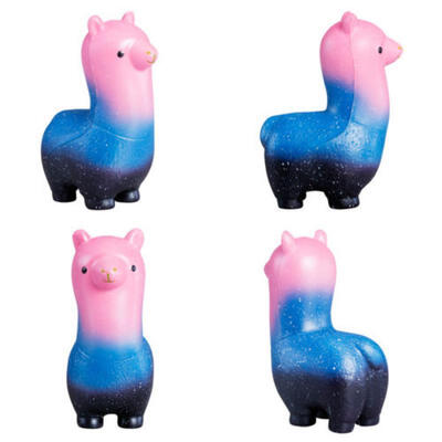 

US Stock Jumbo Squishy Alpaca Slow Rising Cute Kids Squeeze Toy Pressure Relief