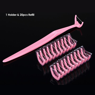 

1 Holder & 20Pcs Dental Floss Picks Inter-dental Brush Teeth Stick Toothpick Flosser for Oral Deep Clean