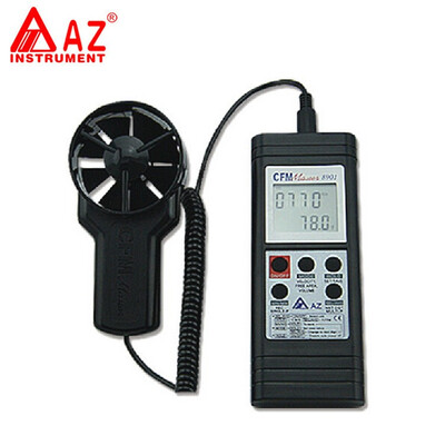 

AZ8901 Handheld Air Temperature Tester&Air Flow Meter Wind Speed Meter range 04 35 m s Handheld RS232 Output Anemometer