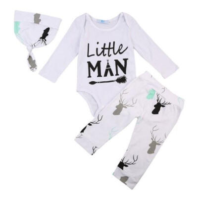 

UK Newborn Toddler Baby Boys Clothes Romper Jumpsuit BodysuitPants Outfits Set