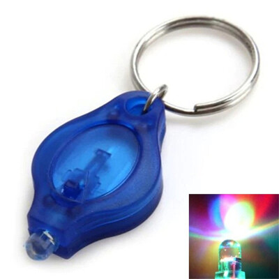 

Mini LED Flash Light Keychain Ring Torch Super Bright Colorful Light