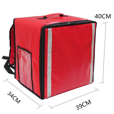 

38L insulation bags pizza takeaway ice pack lunch bag cake refrigerated travel box double shoulder backpack waterproof suitcase