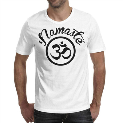 

Namaste with Om Symbol 1 Short Sleeve Screen Print Tshirt