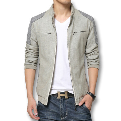 

Hot Sale Men Jackets Fashion Brand Mens Jacket Pachwork Korean Slim Mens Designer Clothes Men Linen Casual Jacket Plus Size 5XL