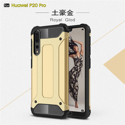 

Fivice Huawei P20 pro case Luxury Silicone Diamond Armor PC Hard Shell Phone Case