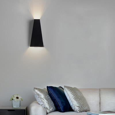 

Modern Metal LED Bedside Black Wall Lamp Hallway Bathroom Wall Lamps Fixture Decorative Night Light For Kitchen