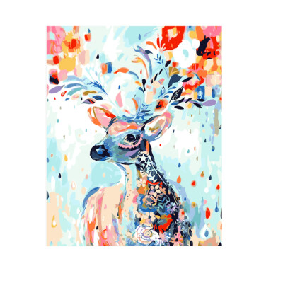 

Color Deer DIY Digital Oil Hand Painting Wall Decoration