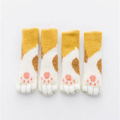 

4Pcs Furniture Table Chair Foot Leg Knit Socks Cover Pads Floor Protector New