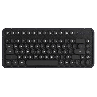 

AZIO RCK GUNMETAL black leather wireless Bluetooth mechanical keyboard imported leather including hand support white backlight Bluetooth USB dual mode MAC keyboard