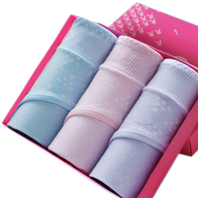 

[Jingdong Supermarket] Playboy (PLAYBOY) 5665 Ladies Underwear 3 Gift Box Leggings Panties Trousers Sweet Print Sexy Somerset Panties Mixed M