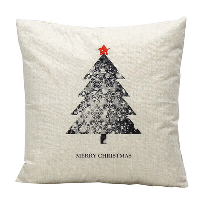 

UpperX Christmas Sofa Bed Home Decoration Festival Square Pillow Case Cushion Cover Christmas tree