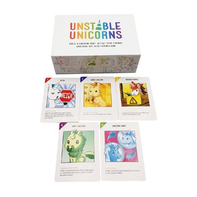 

Unstable Unicorns Kickstarter Exclusive Cards Game Party Play Cards A Card Game for Kids Children
