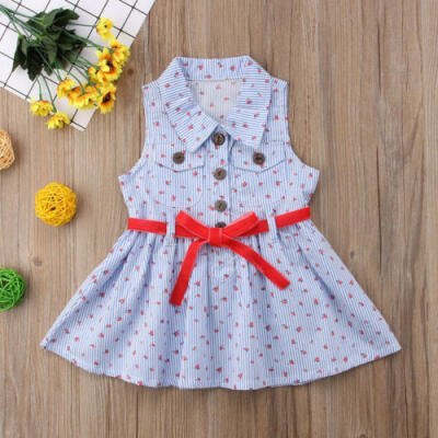 

Toddler Kids Baby Girls Cotton Floral Party Casual Short Sleeve Dress uk