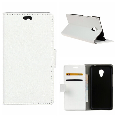 

MOONCASE Magnetic Button Folio Flip Leather Wallet Card Slot and Foldable Stand Feature Pouch Case Cover for Meizu M3