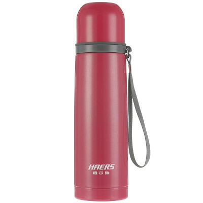 

Jingdong Supermarket] Hals HAERS 500ml stainless steel vacuum insulation cup outdoor travel car bullet bullet portable harness cup HB-500F shallow lotus red