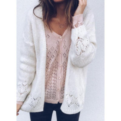 

Women Crochet Kimono Hollow Knit Tops Knitwear Coat Outwear Cardigan Fashion