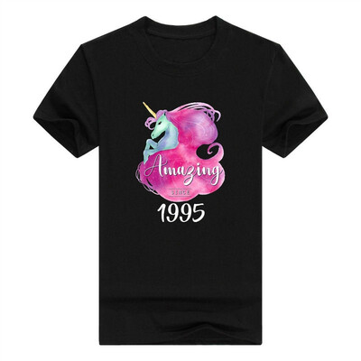 

23rd Birthday Gift Unicorn Tshirt Amazing Since 1995 Tee