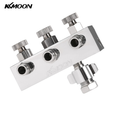 

KKmoom High-quality 3-Way Airbrush Air Hose Splitter With Regulated Metering Manifold & 14" BSP Female Inlet 18" BSP Male Air