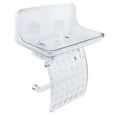 

UpperX Tissue Holder with Phone Shelf Toilet Paper Holder with Shelf Toilet Roll Bath Paper Roll Holder Shelf for Wet Wipe