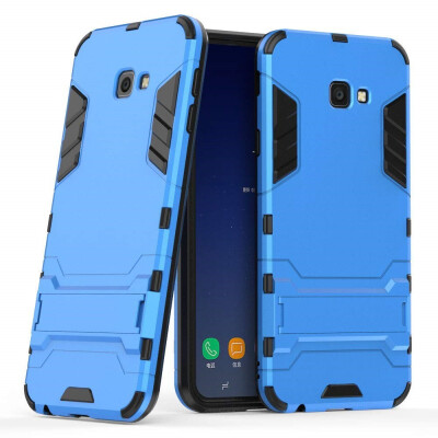 

Case for Samsung Galaxy J4 Plus 6 inch 2 in 1 Shockproof with Kickstand Feature Hybrid Dual Layer Armor Protective Cover