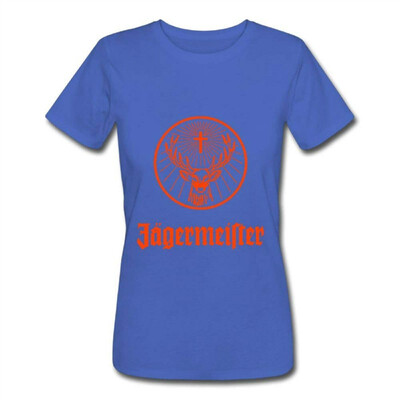 

Vito H Jackson Womens Cotton Short-Sleeved T-Shirt Personality Fashion Custom Jagermeister RoyalBlue