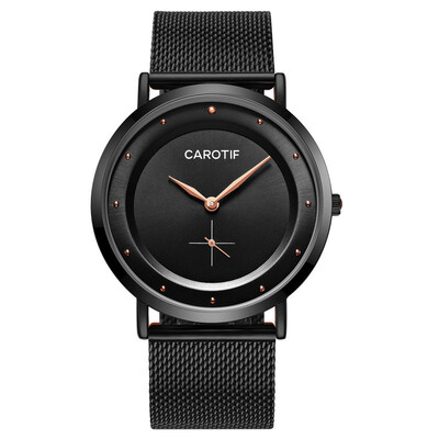 

Mens Watches Top Brand Luxury Quartz Watch Men Casual Slim Mesh Steel Waterproof Sport Watch